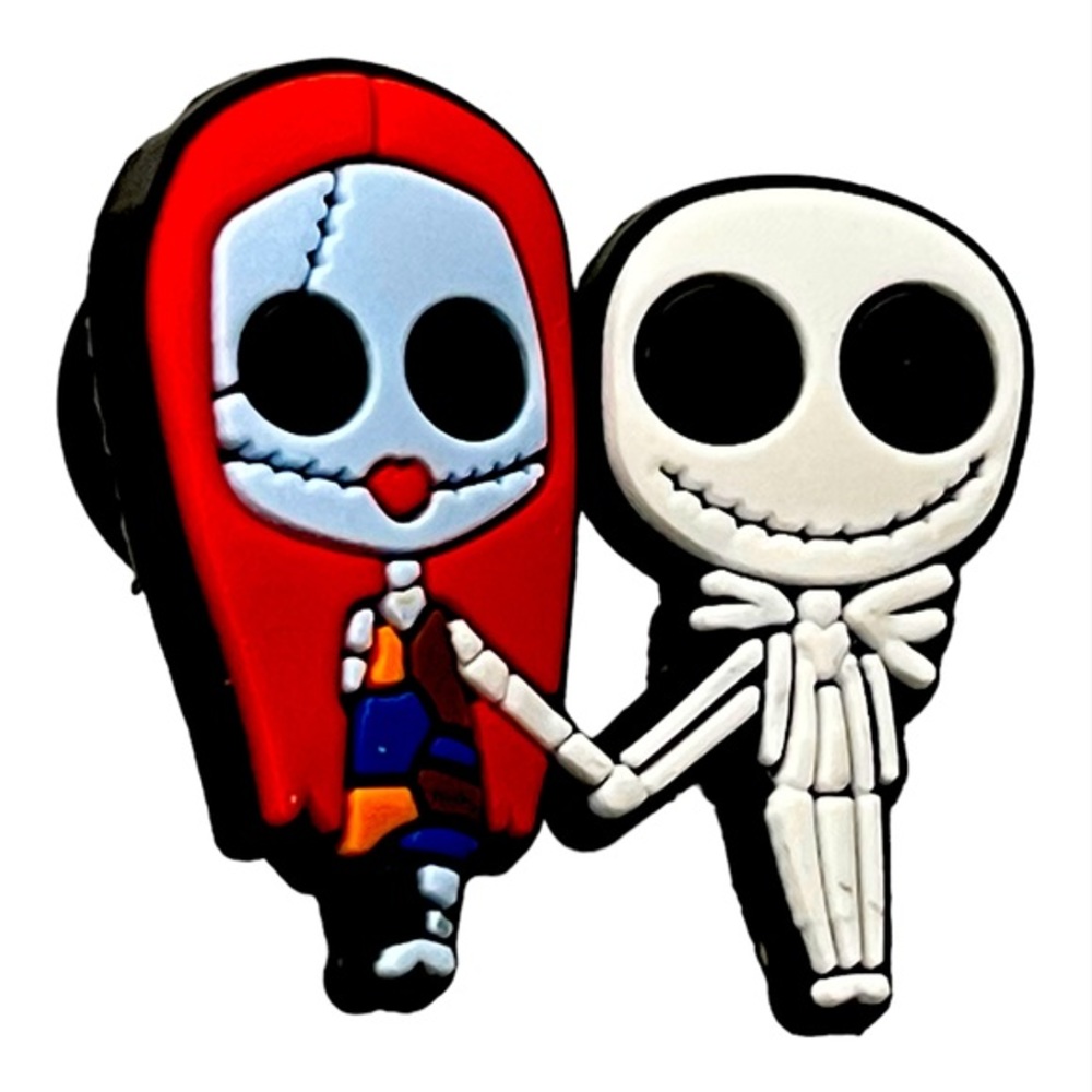 💕3/$13💕JACK AND SALLY CROC CHARM